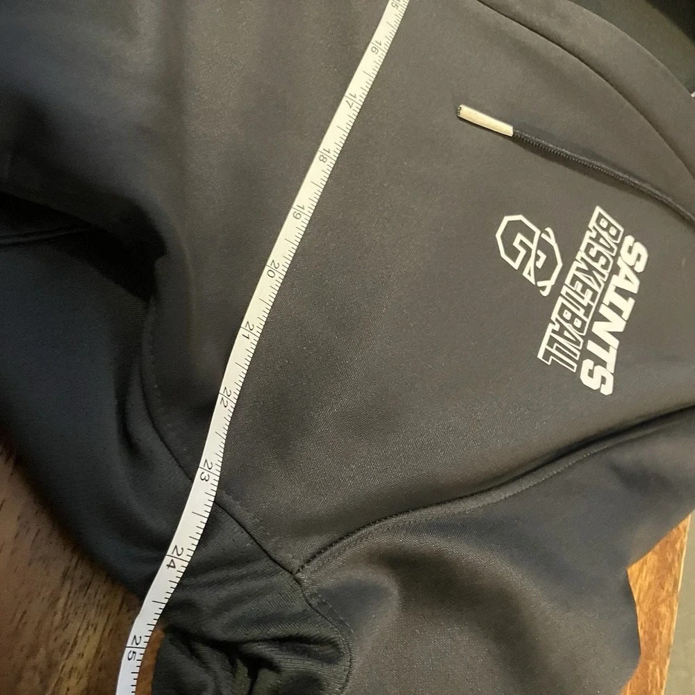 Nike Elite Men's Therma Fit Saints Basketball Full Zip Fleece Jacket Black Sz XL